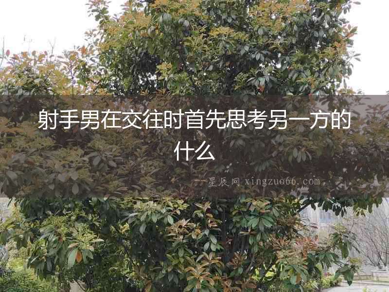 射手男在交往時首先思考另一方的什么