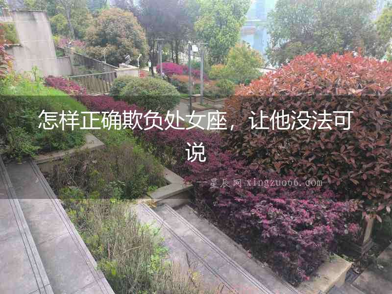 怎樣正確欺負處女座，讓他沒法可說