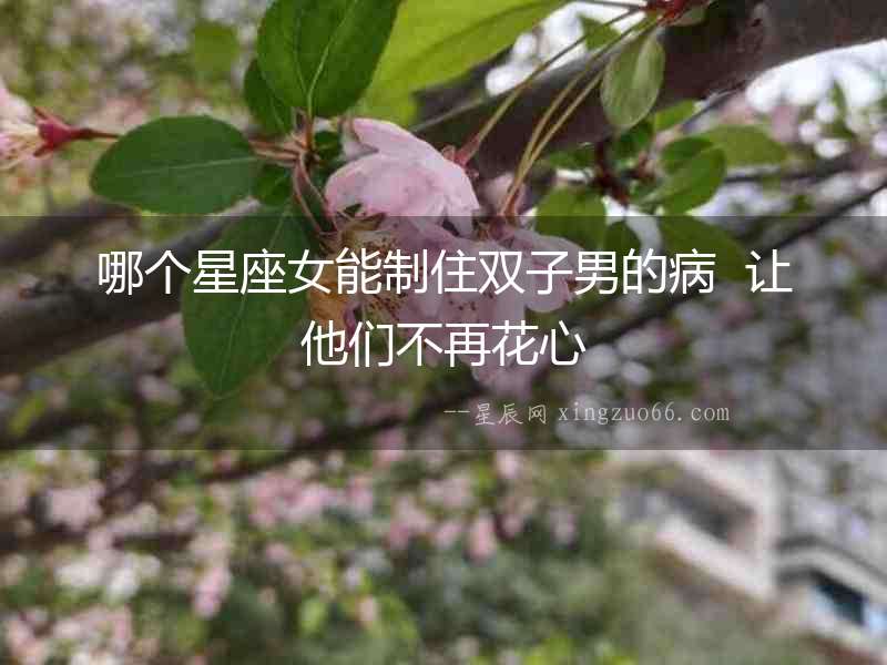哪個(gè)星座女能制住雙子男的病  讓他們不再花心