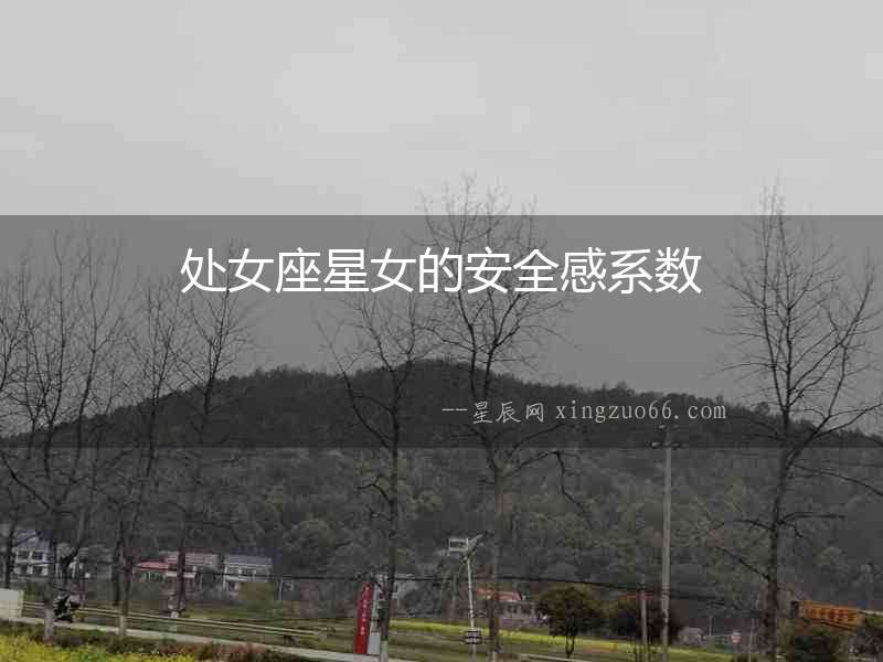 處女座星女的安全感系數