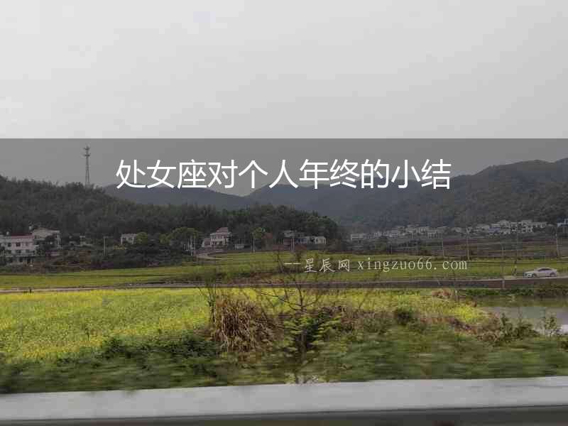 處女座對(duì)個(gè)人年終的小結(jié)