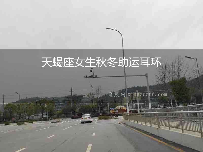 天蝎座女生秋冬助運耳環