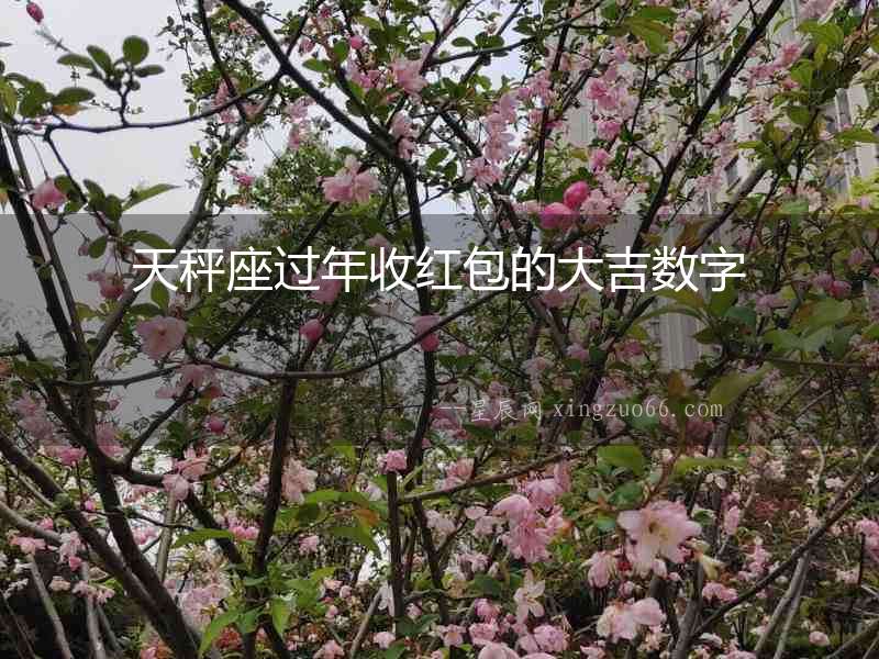 天秤座過年收紅包的大吉數字