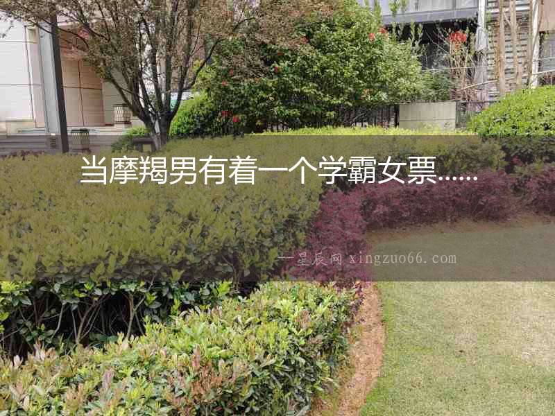 當(dāng)摩羯男有著一個(gè)學(xué)霸女票......