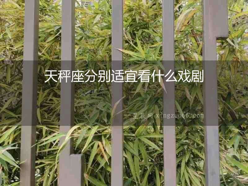 天秤座分別適宜看什么戲劇