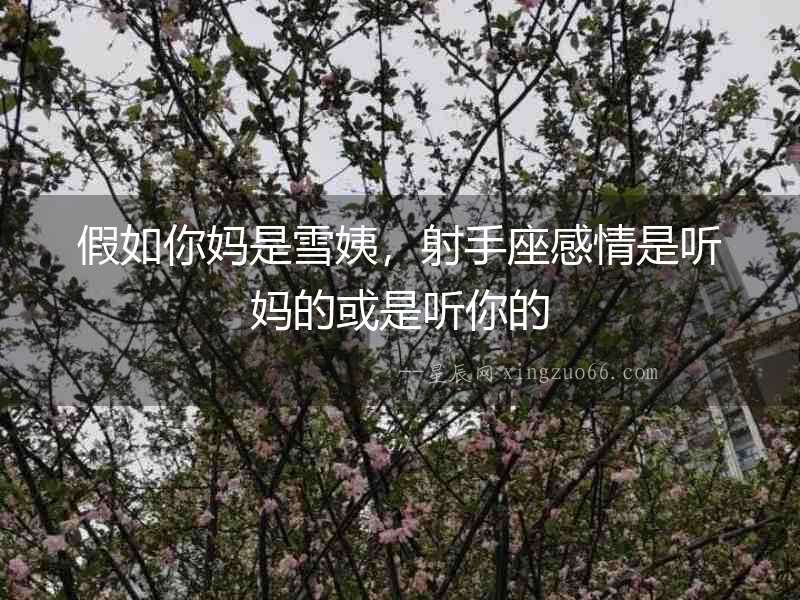 假如你媽是雪姨，射手座感情是聽媽的或是聽你的