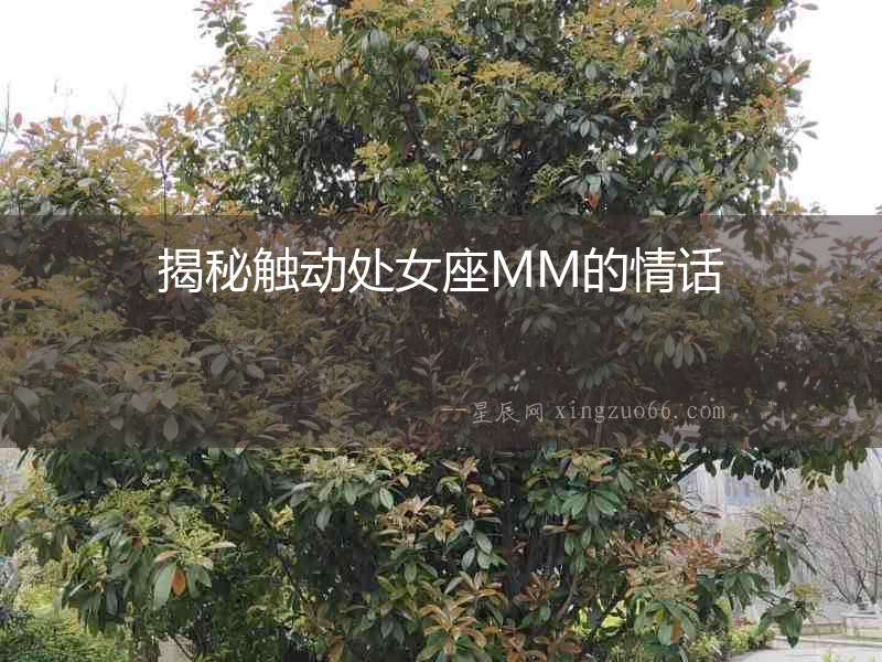 揭秘觸動處女座MM的情話