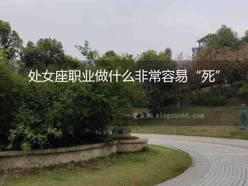 處女座職業做什么非常容易“死”