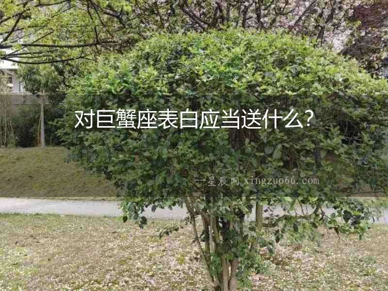 對巨蟹座表白應當送什么？