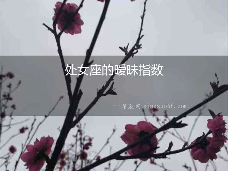 處女座的曖昧指數