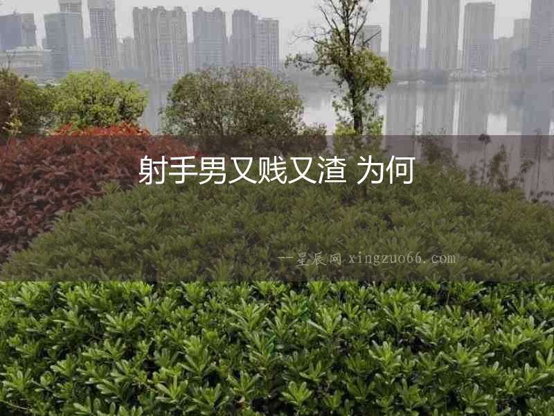射手男又賤又渣 為何