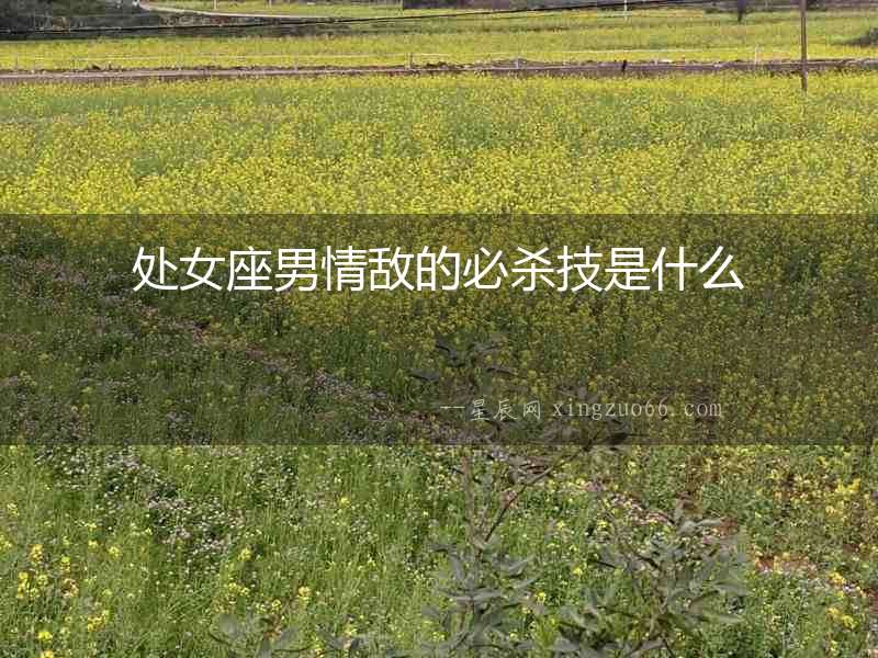處女座男情敵的必殺技是什么