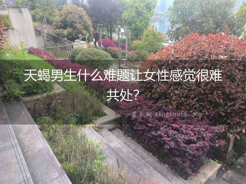天蝎男生什么難題讓女性感覺很難共處？