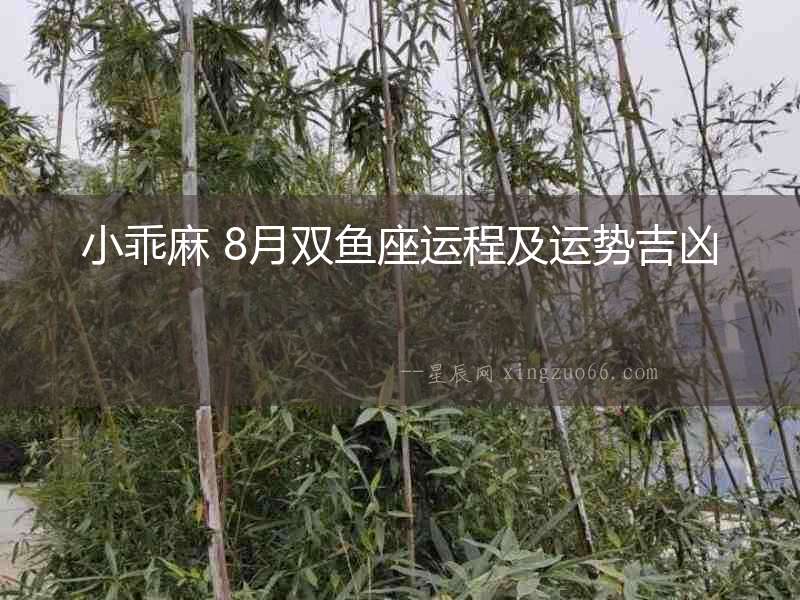 小乖麻 8月雙魚座運程及運勢吉兇