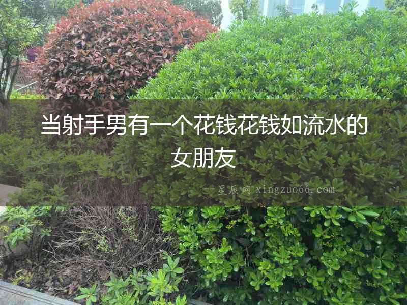 當(dāng)射手男有一個(gè)花錢(qián)花錢(qián)如流水的女朋友