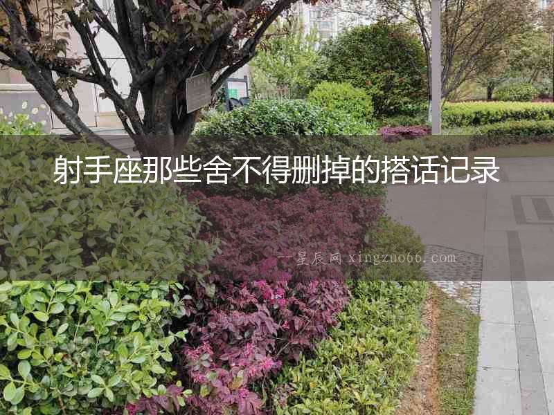 射手座那些舍不得刪掉的搭話記錄