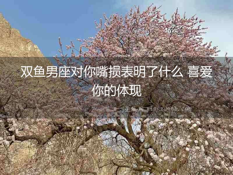 雙魚男座對(duì)你嘴損表明了什么 喜愛你的體現(xiàn)