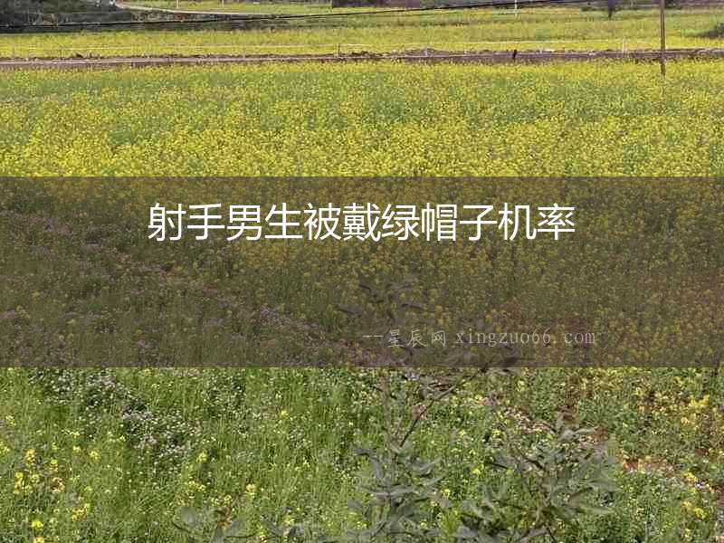 射手男生被戴綠帽子機率