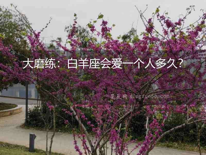 大磨練：白羊座會愛一個人多久？