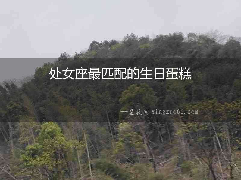 處女座最匹配的生日蛋糕