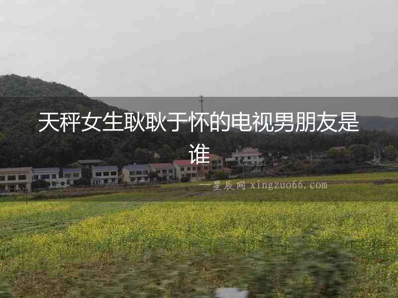 天秤女生耿耿于懷的電視男朋友是誰