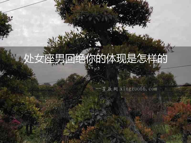 處女座男回絕你的體現是怎樣的