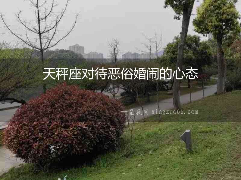 天秤座對待惡俗婚鬧的心態