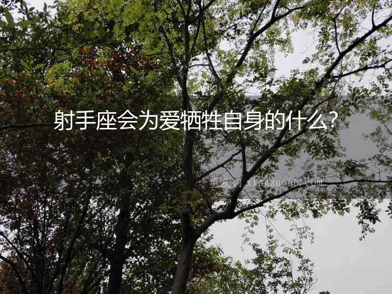 射手座會(huì)為愛犧牲自身的什么？