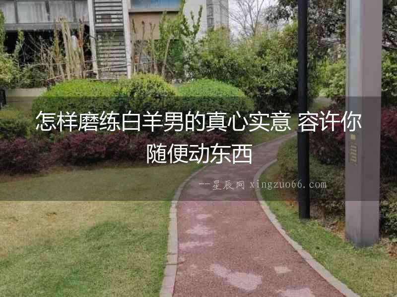 怎樣磨練白羊男的真心實意 容許你隨便動東西