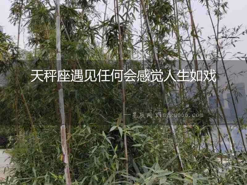 天秤座遇見任何會(huì)感覺人生如戲