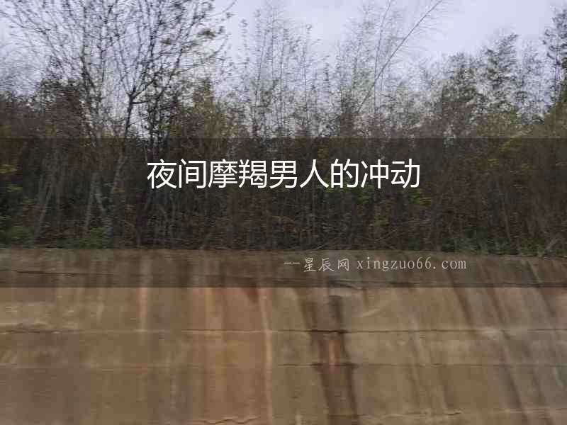 夜間摩羯男人的沖動