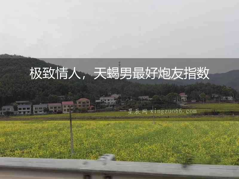 極致情人，天蝎男最好炮友指數