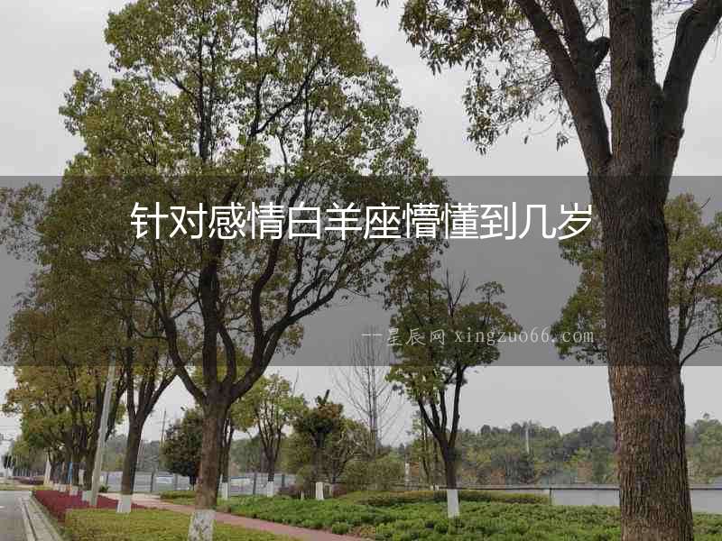 針對感情白羊座懵懂到幾歲