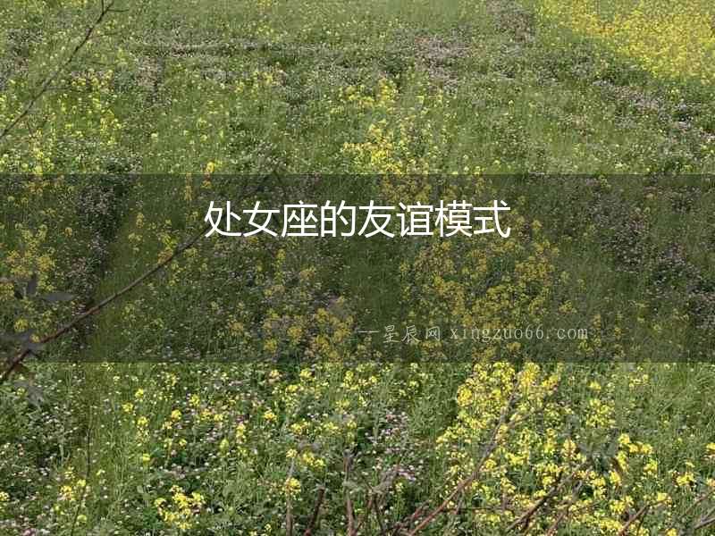 處女座的友誼模式
