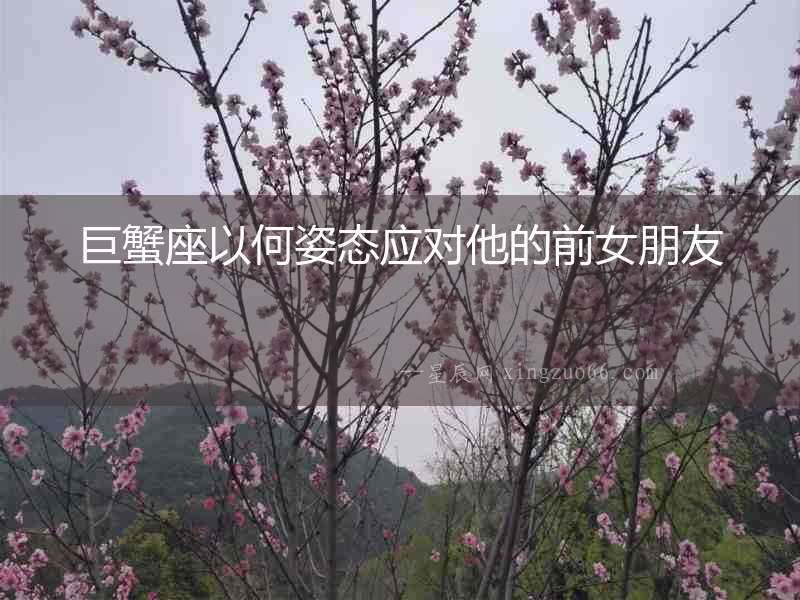 巨蟹座以何姿態應對他的前女朋友