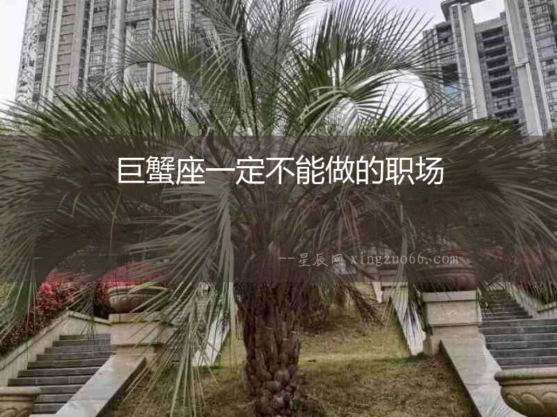 巨蟹座一定不能做的職場