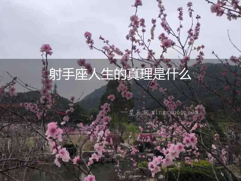 射手座人生的真理是什么