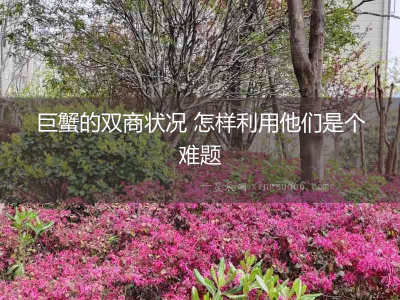 巨蟹的雙商狀況 怎樣利用他們是個(gè)難題