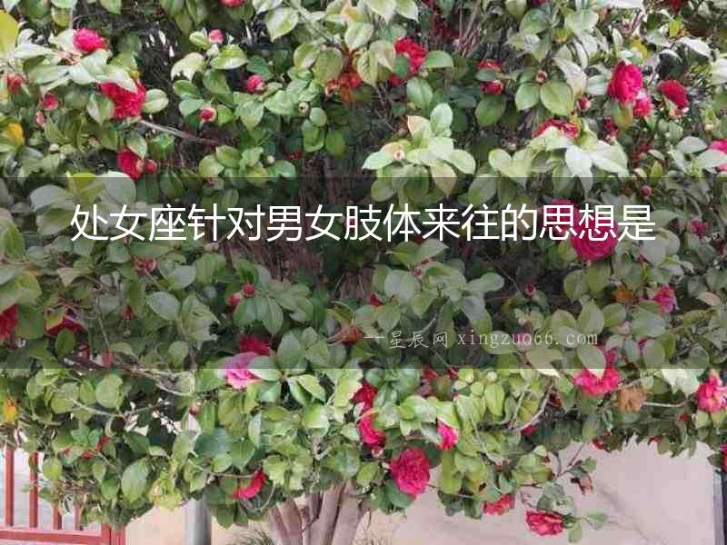 處女座針對男女肢體來往的思想是