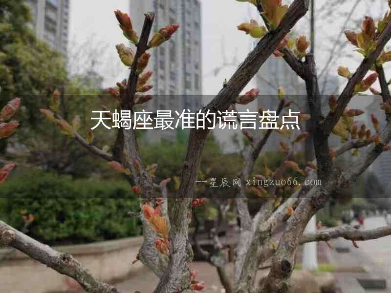 天蝎座最準(zhǔn)的謊言盤點(diǎn)