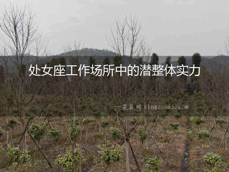 處女座工作場所中的潛整體實力