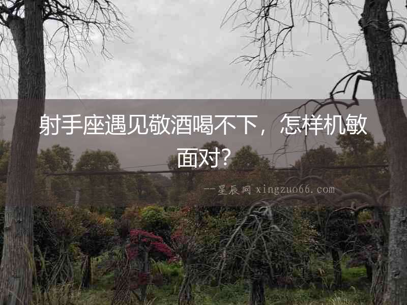 射手座遇見(jiàn)敬酒喝不下，怎樣機(jī)敏面對(duì)？