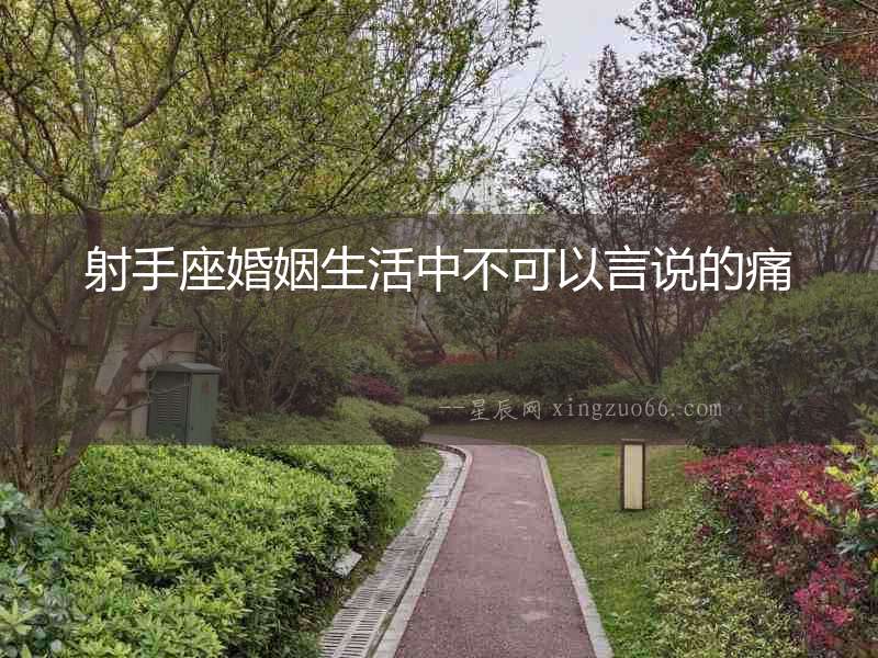 射手座婚姻生活中不可以言說的痛