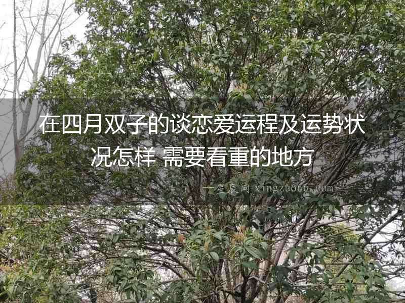 在四月雙子的談戀愛運(yùn)程及運(yùn)勢(shì)狀況怎樣 需要看重的地方