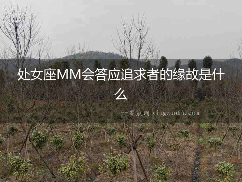 處女座MM會答應追求者的緣故是什么