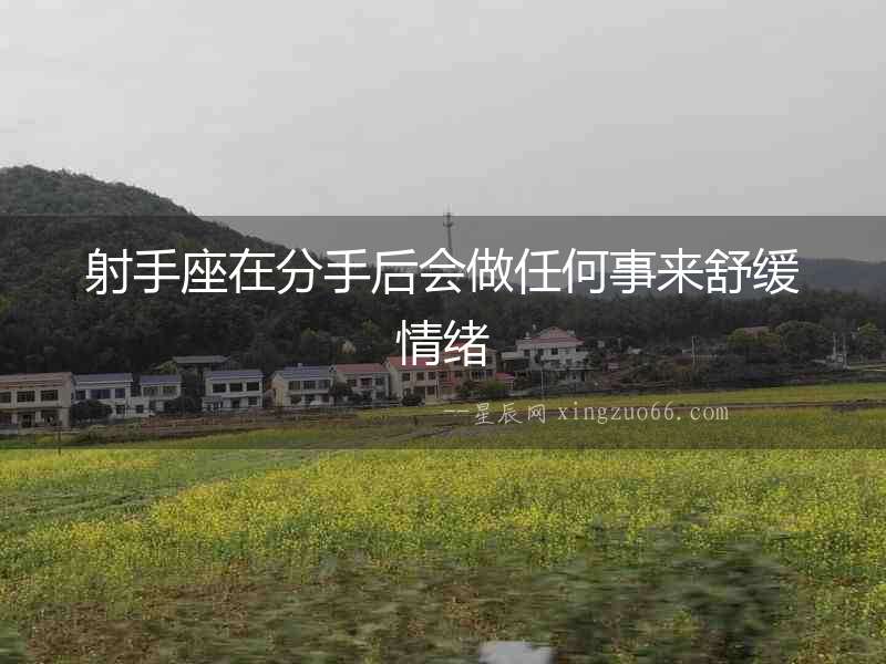 射手座在分手后會做任何事來舒緩情緒