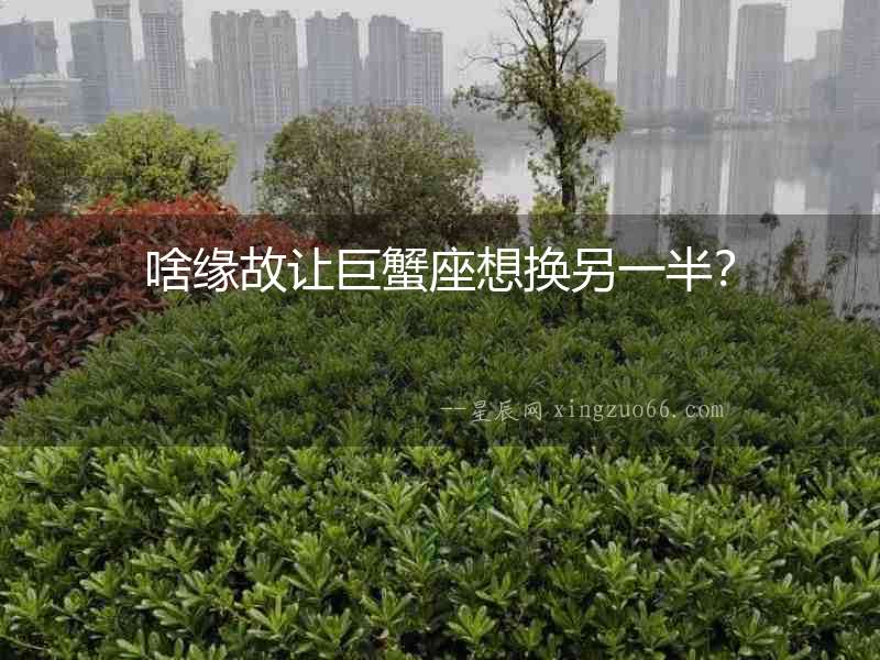 啥緣故讓巨蟹座想換另一半？
