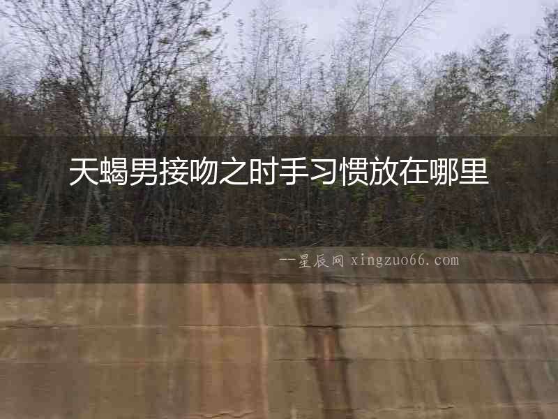 天蝎男接吻之時手習慣放在哪里