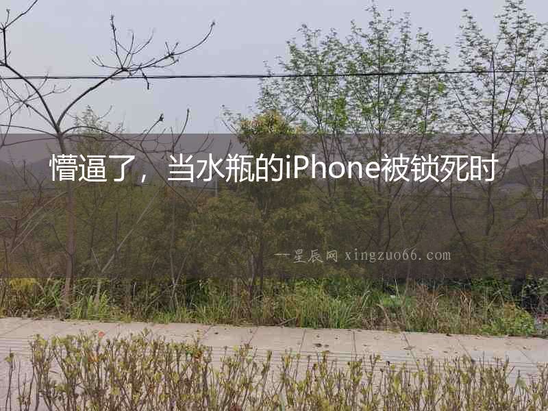 懵逼了，當水瓶的iPhone被鎖死時