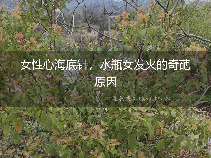女性心海底針，水瓶女發火的奇葩原因